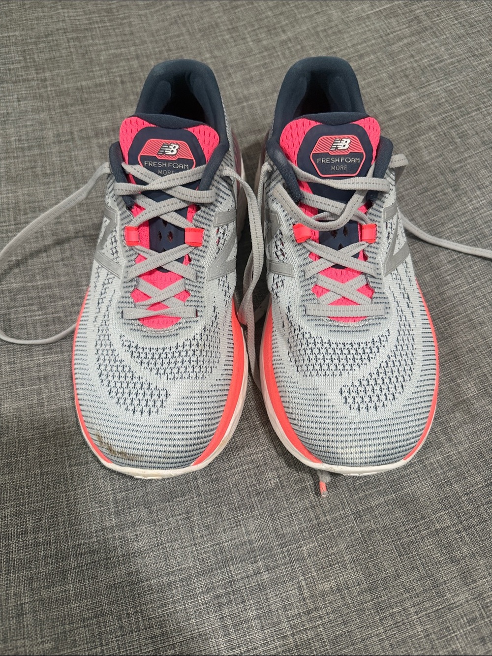 New Balance Women’s Fresh Foam Running Shoes - Gray & Pink Coral
